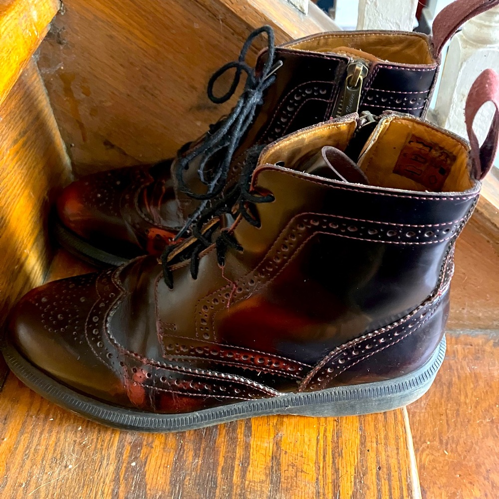 Vintage Docs in unique wingtip style.